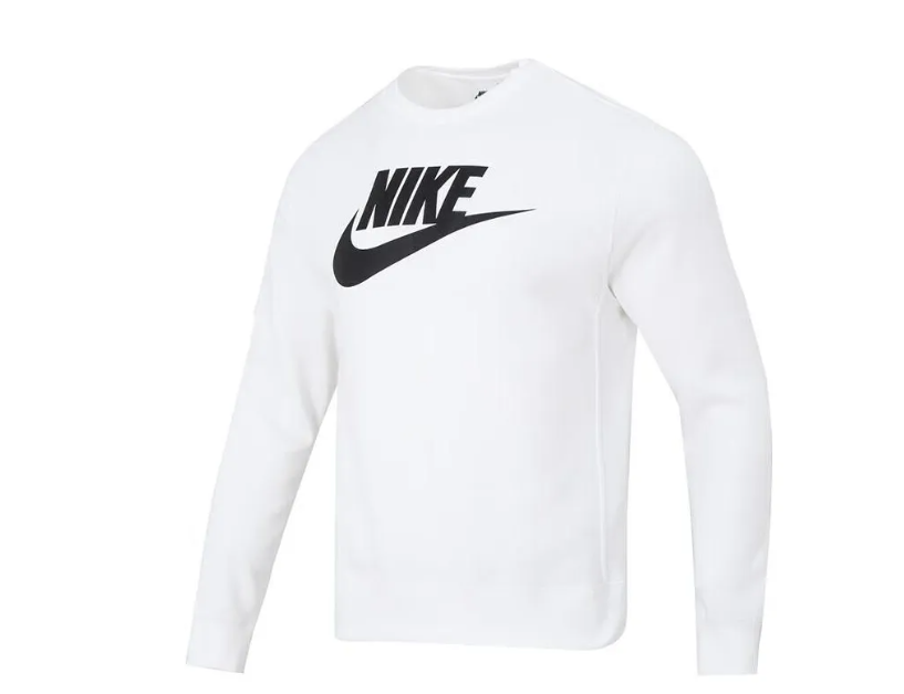 Sweat Nike blanc avec logo noir