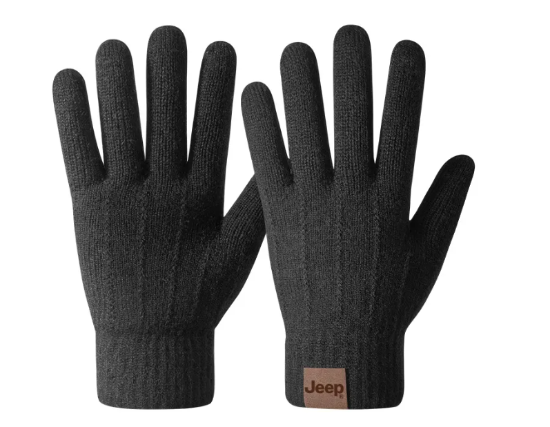 Gants en Laine Jeep Classiques – Noir
