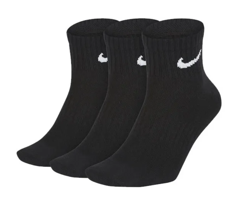 Lot de 3 paires de chaussettes Nike Everyday Cushion Ankle - Noir