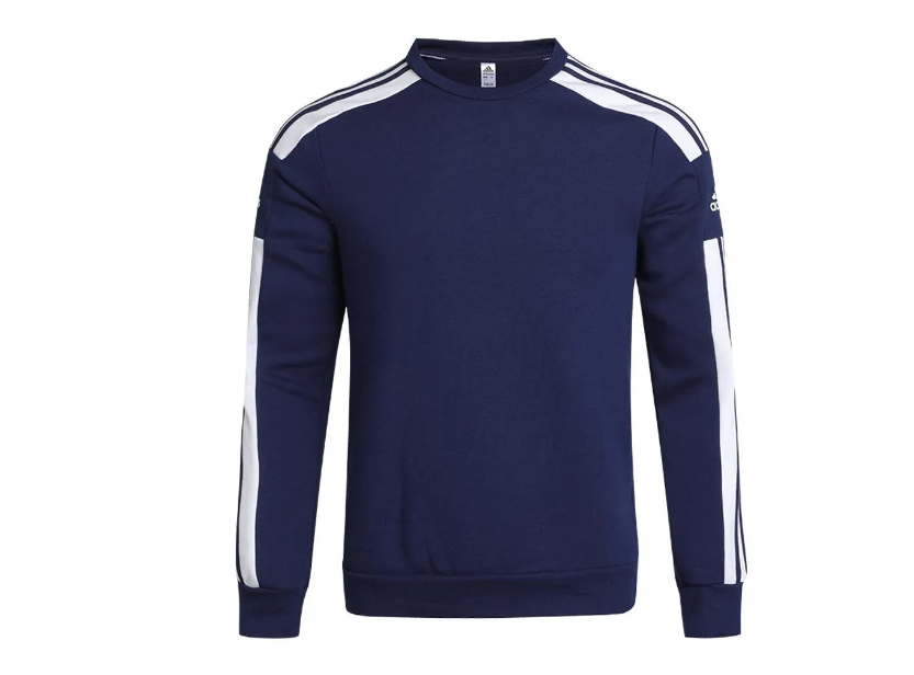 Adidas Sweatshirt Homme - Bleu Marine avec bandes blanches