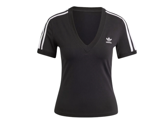 T-shirt Adidas Originals à col V (Noir)