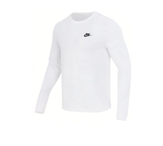 T-shirt à Manches Longues Nike Blanc Minimaliste