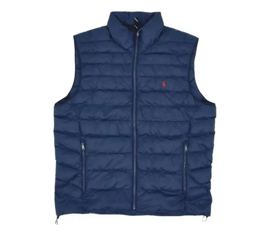 Veste sans manches matelassée bleue Ralph Lauren