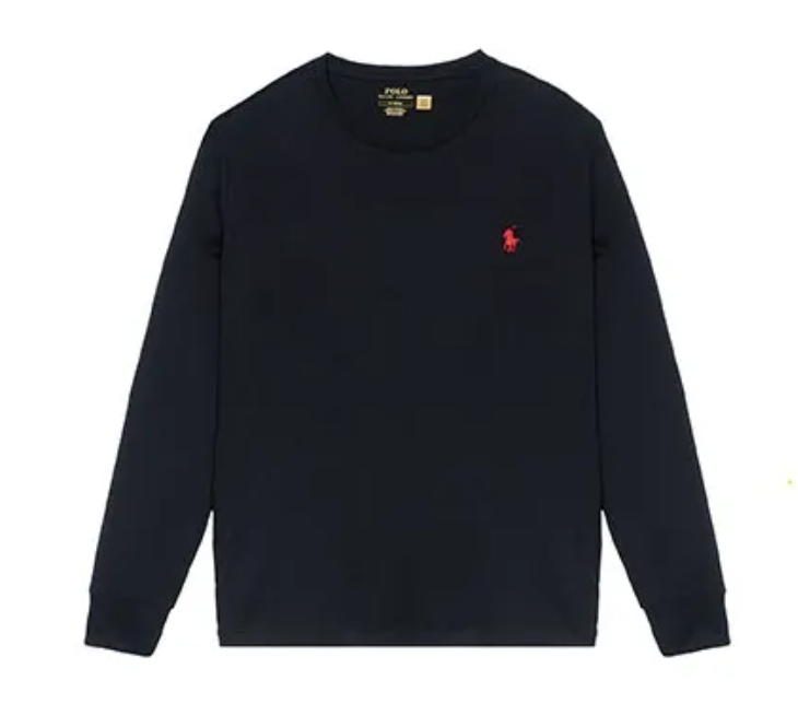 Sweat à manches longues bleu marine avec logo Ralph Lauren