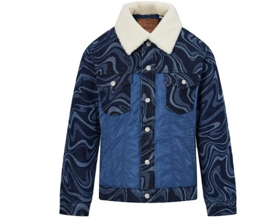 Veste en denim sherpa à motifs Levi's