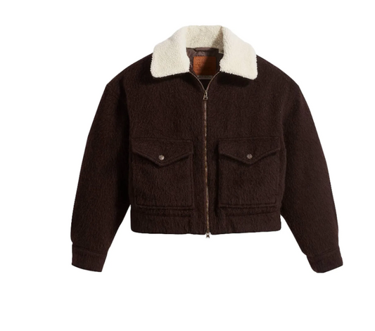 Blouson Levi's - Style Sherpa (Marron Foncé)