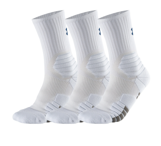 Lot de 3 Paires de Chaussettes de Sport Under Armour - Blanc