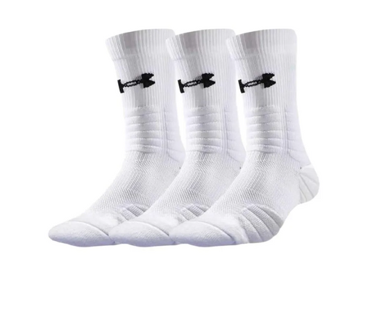 Lot de 3 Paires de Chaussettes de Sport Under Armour - Blanc (Performance)